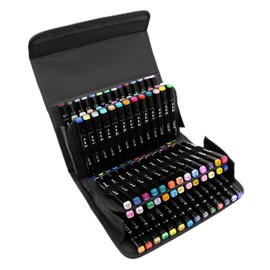 Operitacx 80 Slot Color Pen Storage Bag Art Pencil Case Portable Case with Handle