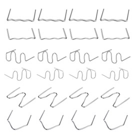 1200PCS Nails Rods Hot Staples Plastic Repair Machine Welding Gun Staples for Hot Stapler Repair Car Bumpers Machine Dashboards Lamp Holders Daily Plastics Supplies Plastics Rings 0.6mm 0.8mm Staple