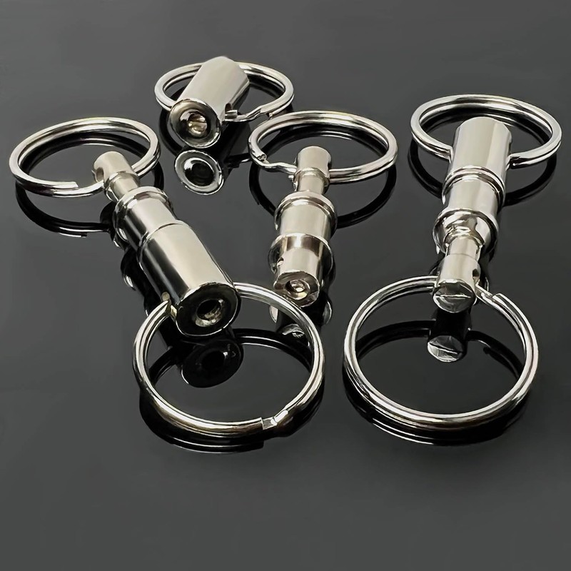 Tenalleys 4 Pack Quick Release Keychain Detachable Pull Apart Keychain