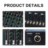 ZRAMO F4 Professional Audio Mixer for keyboard guitar mics with