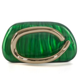 dassymia Clutch Purses for Women Acrylic Evening Handbags for Wedding Party Crossbody Shoulder Bag Trendy, Acrylic Green