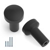 9BUILD EU0025 Pack of 6 Furniture Knobs Black Cabinet Knobs