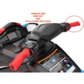 Yamaha 2x Yamaha OEM Handle Grip RED VX FX SHO SVHO GP1800R F4P-U155C-20 F4P-U155D-20