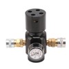 CO2 Mini Regulator Aluminum Alloy Brass Stainless Steel 8mm Dual