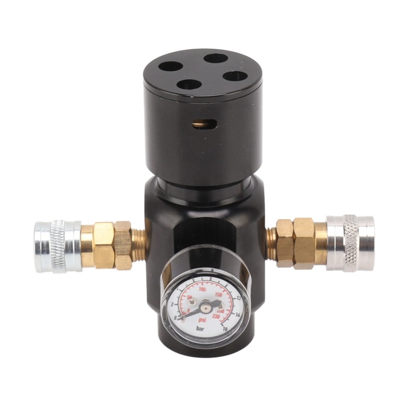CO2 Mini Regulator Aluminum Alloy Brass Stainless Steel 8mm Dual