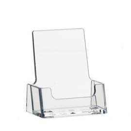 TAYMAR Pack of 10 Business Card Holders in Portrait Format, Transparent