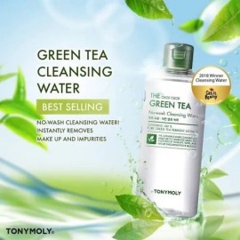 Tonymoly - Agua Limpiadora De Té Verde The Chok Chok 300 Ml Sensible Mixta Y Grasa