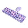 USB Keyboard Mouse 2.4G Wireless 68 Keys Low Consumption Retro