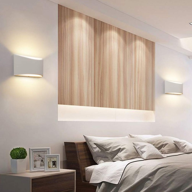 Aipsun Aluminum Modern Indoor LED Wall Sconce Hardwired Interior Wall