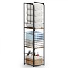 KIMBORA Narrow Towel Storage for Bathroom, 3-Tier Free Standing Bathroom