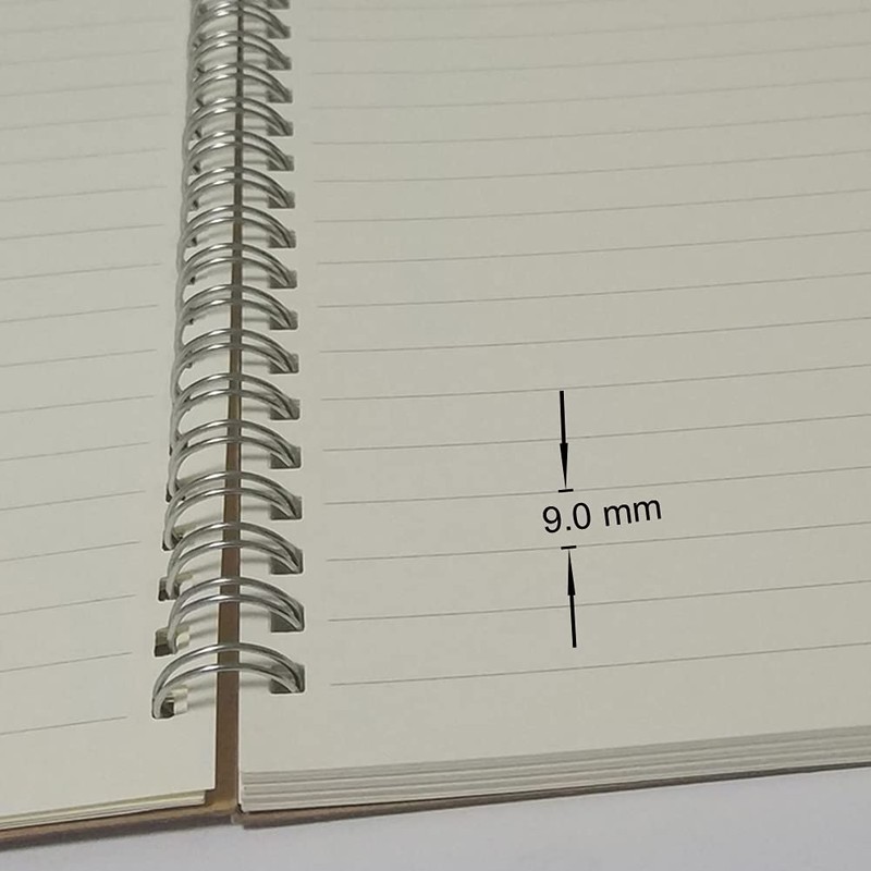 YUREE Spiral Notebook/Spiral Journal, Hardcover Spiral Lined Notebook, 140 Pages