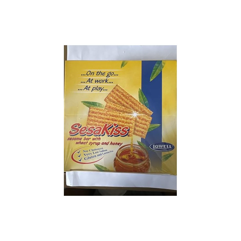 Lowell SESAKISS SESAME BAR HONEY 24x30g. Product of Poland.