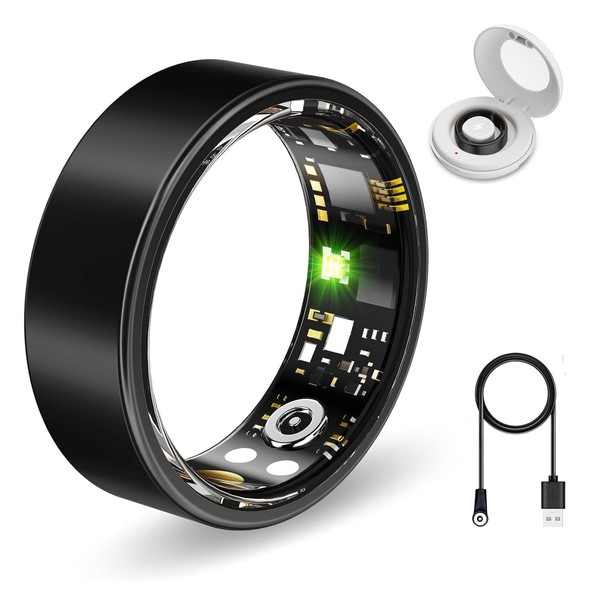 Aichiken Smart Ring Health Tracker, Sleep&Exercise Monitor Heart Rate,Blood Oxygen,Fitness