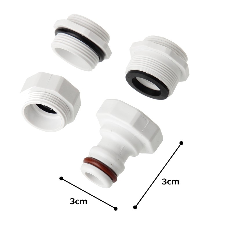 Iris Ohyama Hose Part Bubble Foam Faucet Nozzle Set White