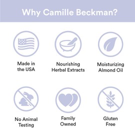 Camille Beckman English Lavender Scented Glycerine Bar Soap for Hands, Face and Body, 3.5 Ounce