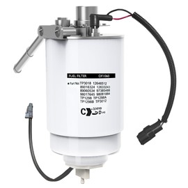 CZTHQP 12642623 Fuel Filter Assembly Replacement for 6.6L Duramax Diesel Engines Compatible with 2005-2012 Chevy Silverado GMC Sierra 2500 3500 HD with TP3018 Fuel Filter Head and Fuel Water Separator