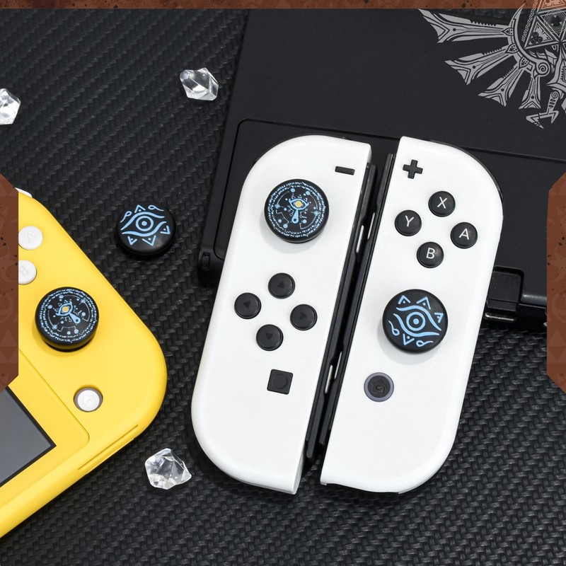 DLseego Switch Thumb Grips,Cool Switch Joystick Cover Anti-Slip Analog Stick