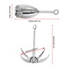Stainless Steel Foldable Grappling Hook with 4 Claws for Climbing,