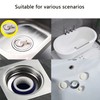 Adyawen Rubber Sink Plug, Drain Stopper White,Hanging Ring for Bathtub