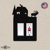 Elk & Cabin Double GFI Rocker Light Switch Plate Cover