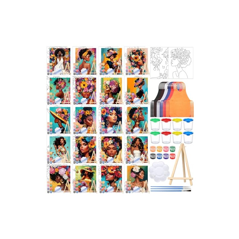Sherr Juego de 140 piezas de 20 piezas de pintura
