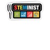 goldbabytee Steminist Shirt Science Technology Engineering Math STEM- 4x3 Vinyl