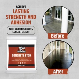 Liquid Rubber Concrete Etch Powder - Paint Prepper, Brick, Stone, Concrete, Masonry Cleaner, 1 Pack