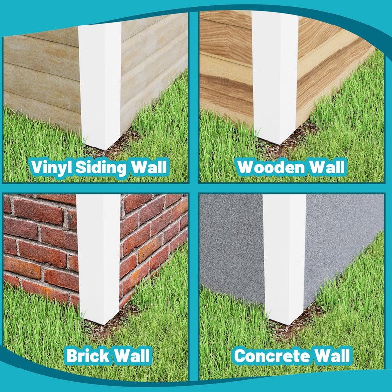 Chiligent Aluminum Siding Corners, 15.8" x 3.4" Siding Corner Protectors,