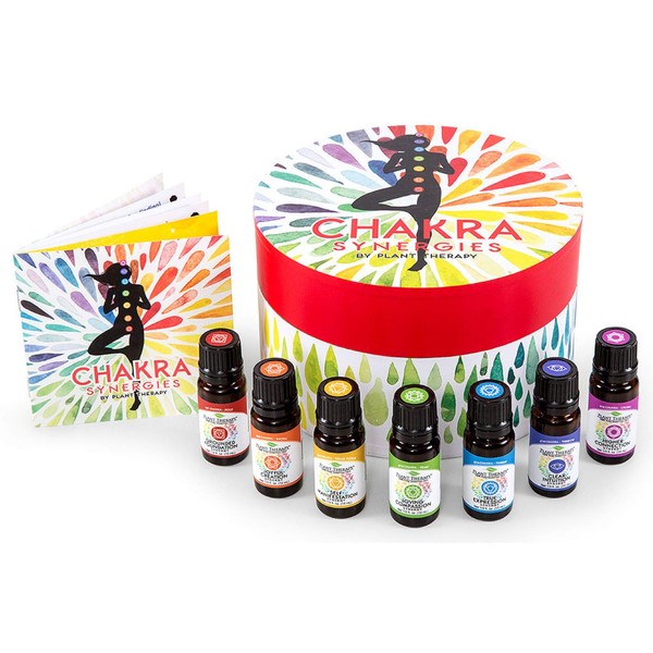 Plant Therapy Chakra Synergy Blends Complete Undiluted Set 100% Pure, Undiluted, Therapeutic Grade