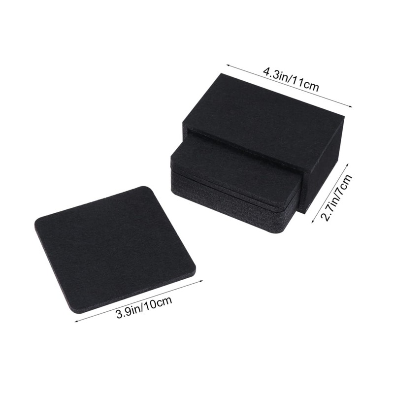 Gatuida 8pcs Water Absorption Coaster Thickened Nonwoven Insulation Pads Multi