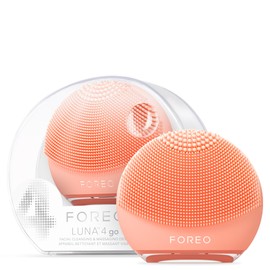 FOREO LUNA 4 go Gesichtsreinigungsbürste & straffende Massage - Premium Hautpflege - Verbessert Aufnahme von Gesichtspflegeprodukten - Einfache Hautpflege-Tools - Für alle Hauttypen - Peach Perfect