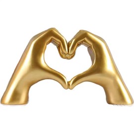 Rvenwain Romantic Love Shaped Sculpture - Perfect Couple Gift for Husband & Wife, Biological Keepsake, Birthday Decorations, tv, Room Decor, Bookshelf Decor