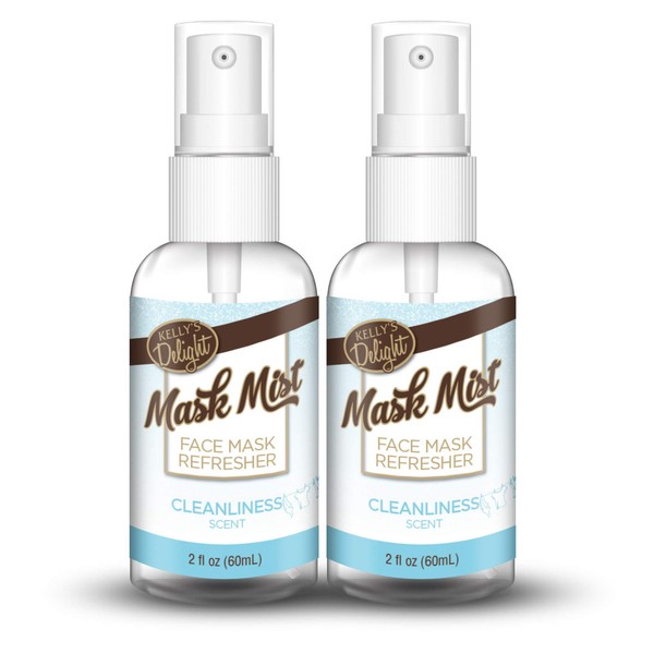 Face Mask Refresher Spray, 2 fl oz (Cleanliness, 2 Pack)