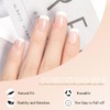 French Gel Nail Tips 120Pcs Short Square no-coat Acrylic Tips