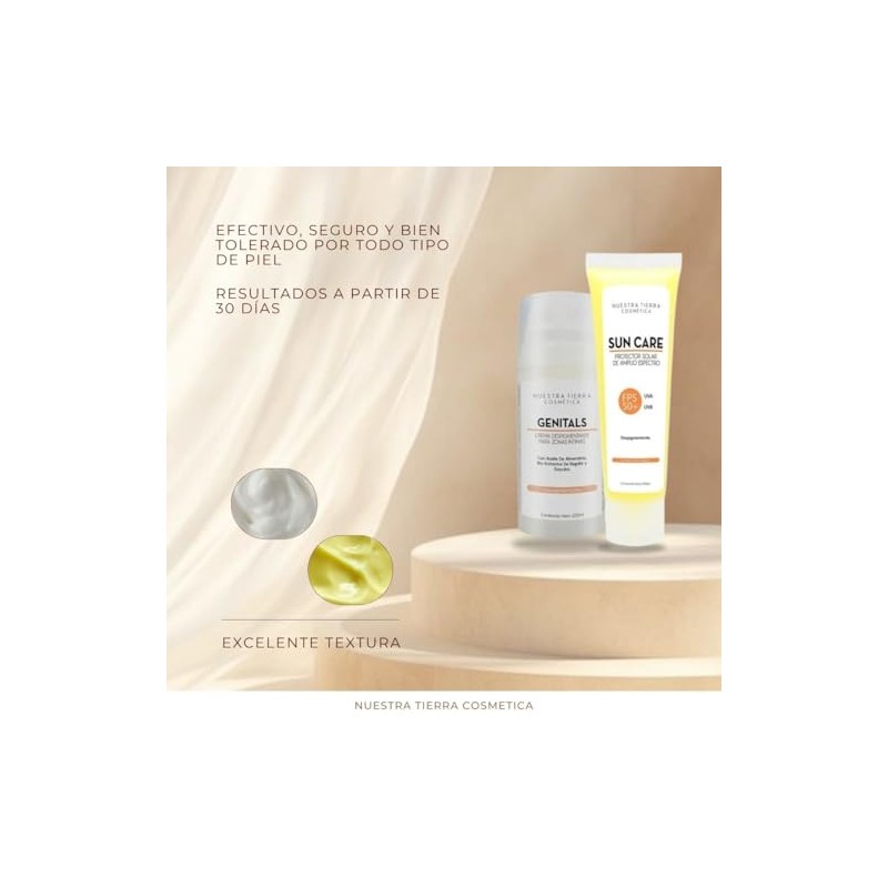 Nuestra Tierra Cosmética Kit Genitals Crema Despigmentante Zonas Íntimas 100ml
