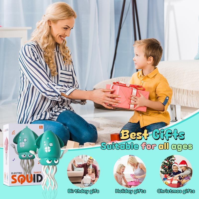 Dancing Octopus Toy with LED Lights & Music, Crazy 8-Leg
