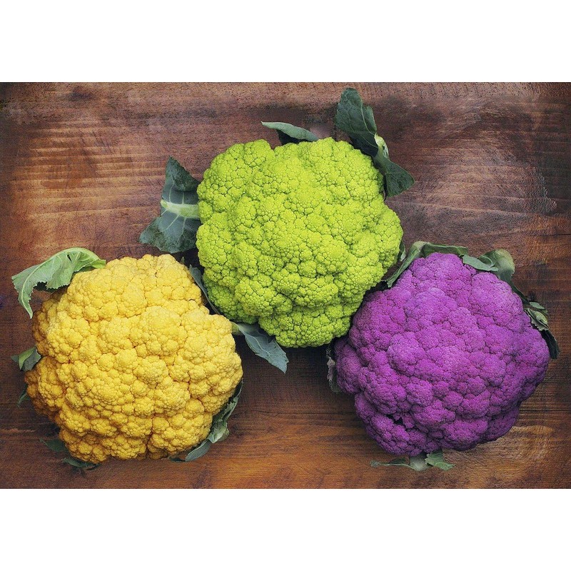 SeedsUP - 300+ Seeds Cauliflower Mix Cabbage - Vegetable Multicolor