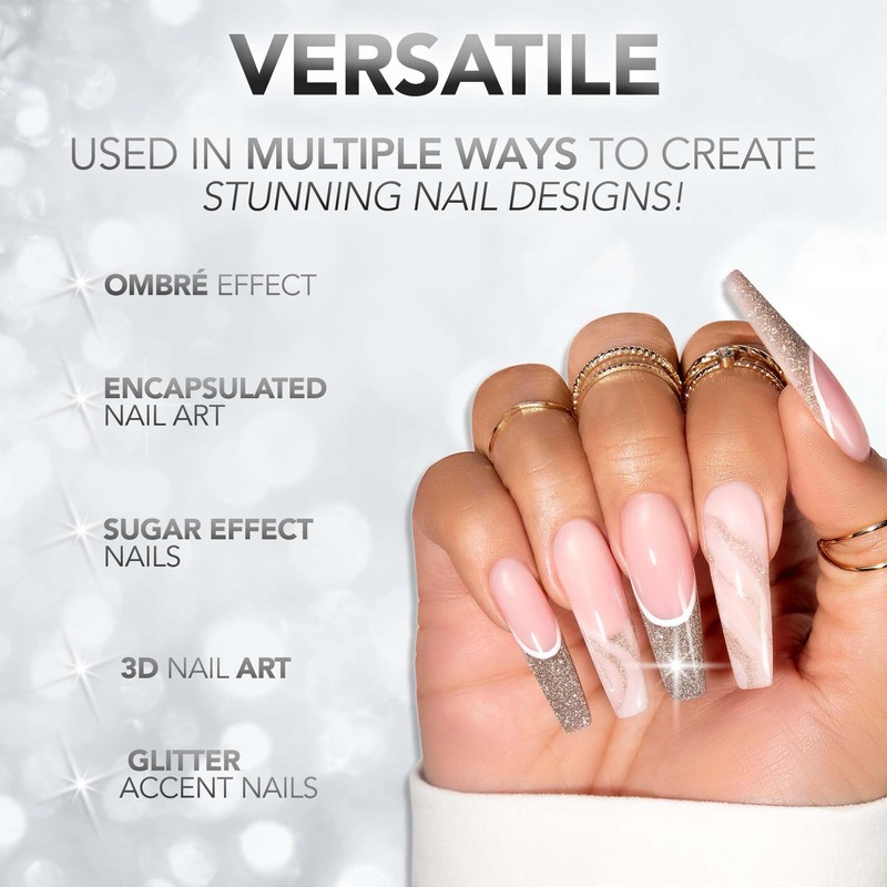 Kiara Sky Acrylic Powder DiamondFX Reflective Glitter with Sparkle Diamond