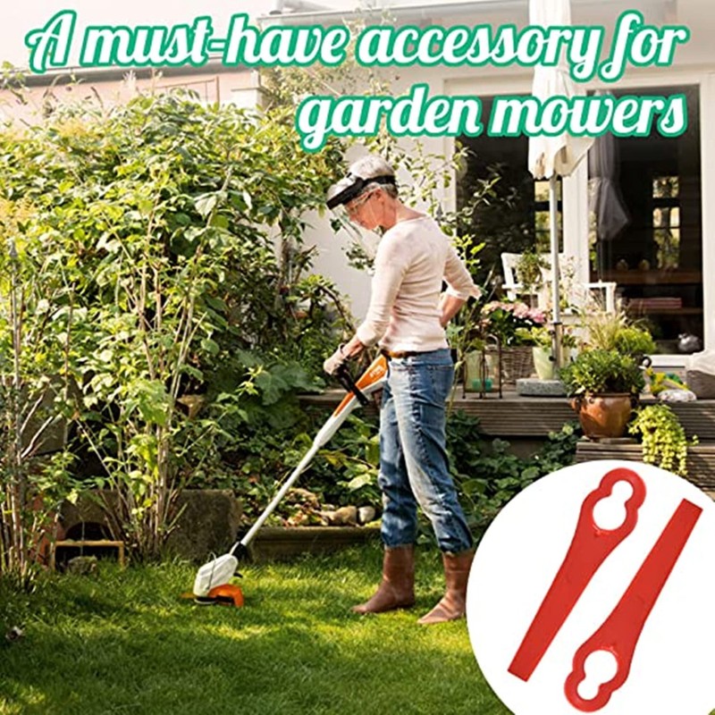100 Pcs Plastic Grass Trimmer Blades, Cordless Strimmer Blades 83