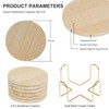 YONGHEE Absorbent Coasters Set of 6, Desert-Like Patterns Natural Sandstone