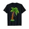 Th Christmas Lights Palm Tree Costume Funny Tropical Xmas T-Shirt