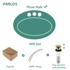 PARLOS 2 Handles Waterfall Bathroom Faucet with Metal Pop-up Drain