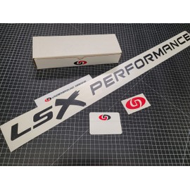 LSX Performance Windshield Banner 3" x 36" LS1 LS6 LS2 LS3 LS7 Stickers Select Color (Gloss Blackout)