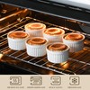 MALACASA Ramekins 8 oz Oven Safe, Porcelain Creme Brulee Ramekins