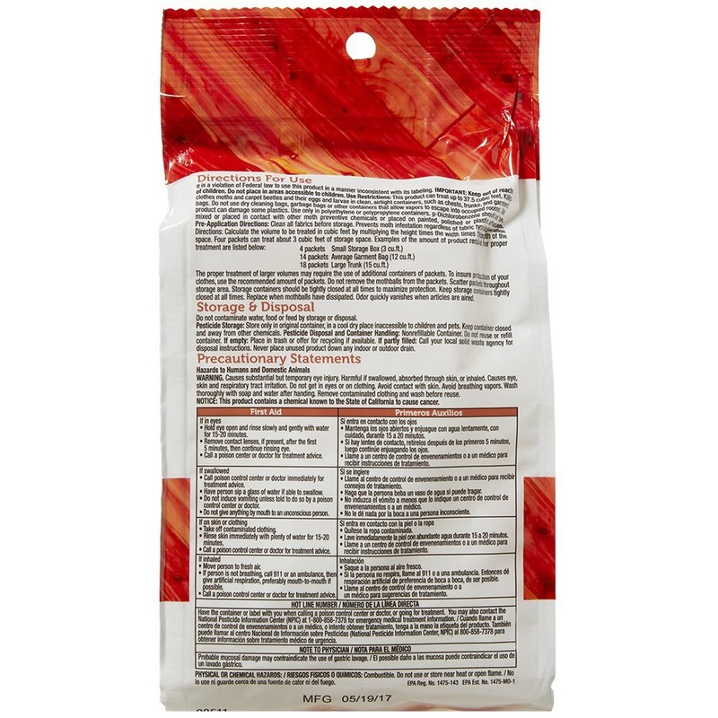 Enoz Moth-Tek Packets Cedar Scent - 12 oz. Bag (3)