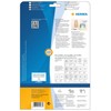 HERMA 4236 Verschlussetiketten transparent rund, 25 Blatt, Ø 40 mm,