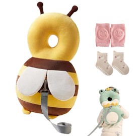 Baby Walker Head Protector, Adjustable Safety Pad Backpack Baby Knee Pads for Crawling& Walking Baby Back Protection (Style-2)