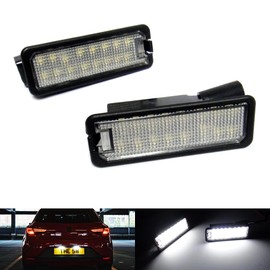 RZG 2x LED Rear Licence Number Plate Light White For Altea XL Exeo Ibiza IV V Leon II III Toledo IV Superb II
