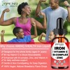 Liquid Iron Supplement w/Vitamin C, A, B-Complex, Vegan Iron Drops