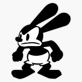 Angry Oswald Bumper Sticker Window Vinyl Decal 5"